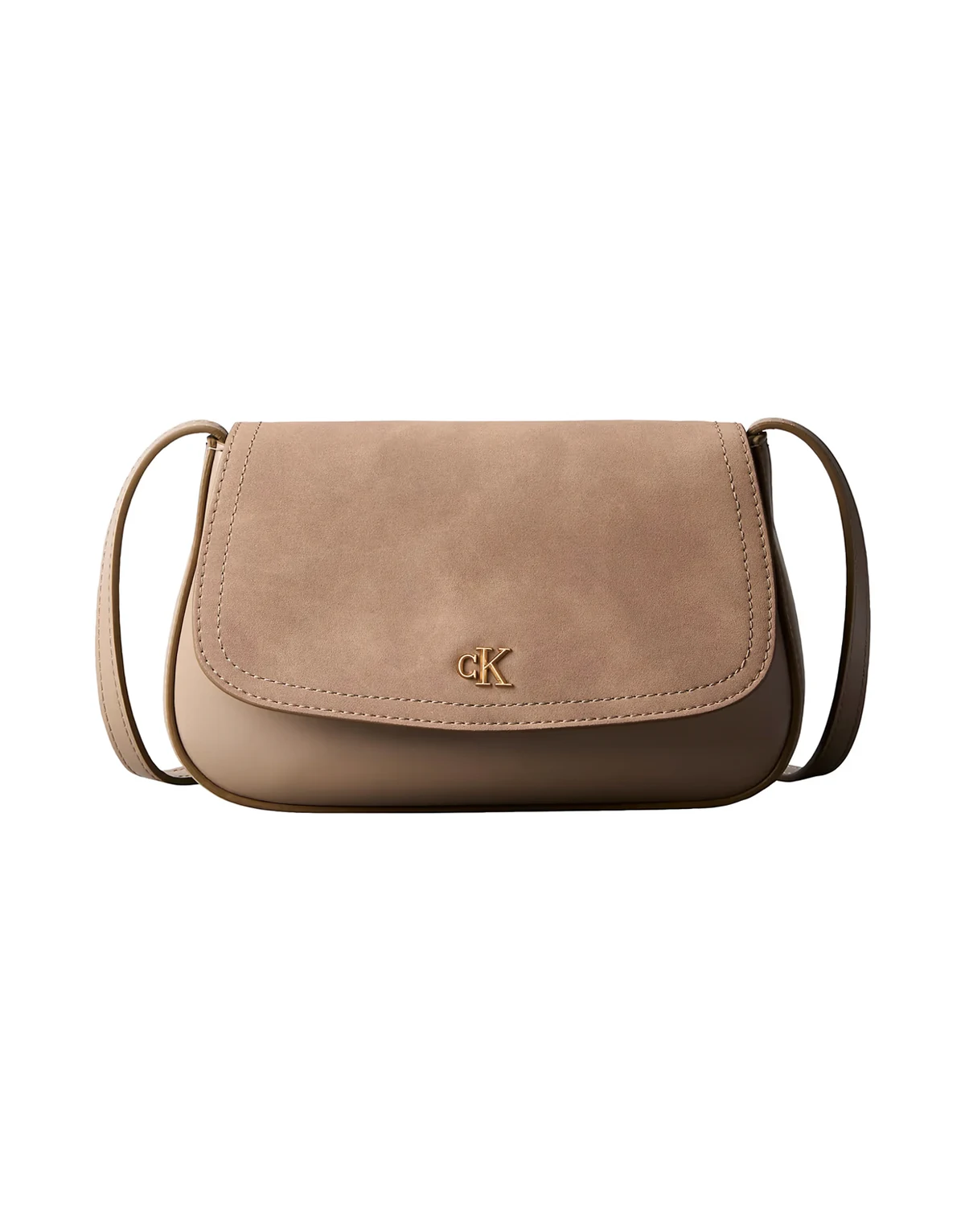logo cross body top handle suede handbag in tan