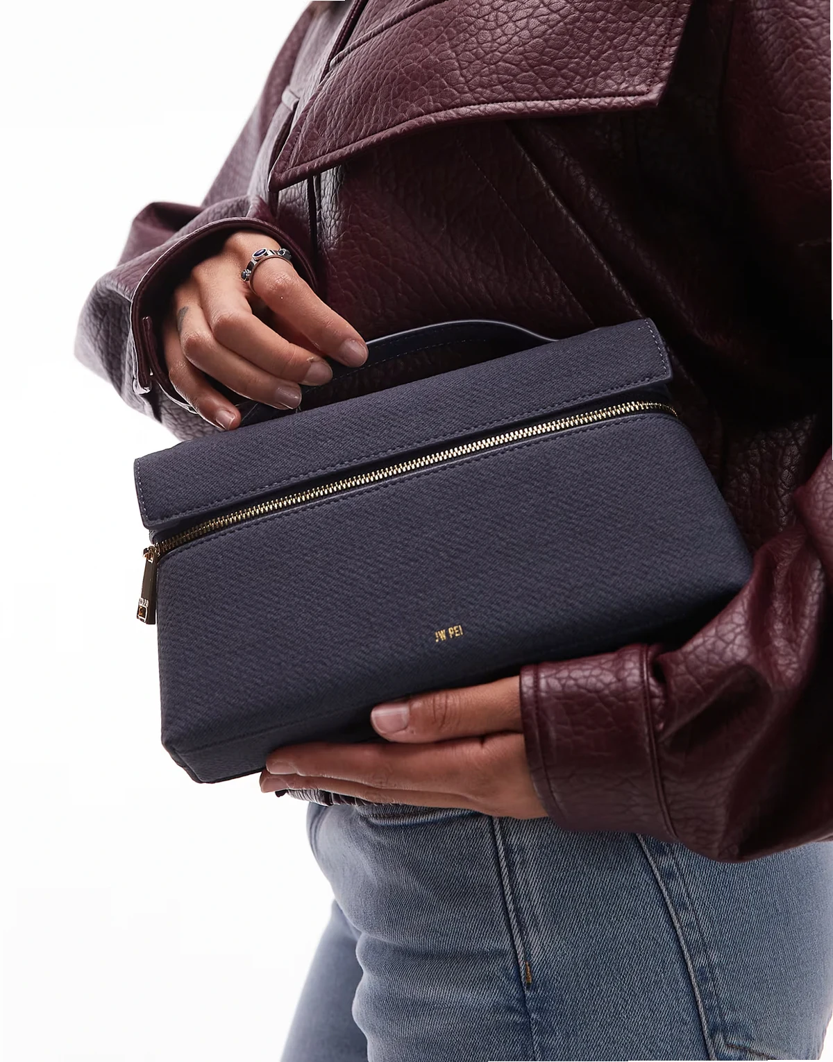 JW – Thea – Tasche in Jeansblau mit Tragegriff oben