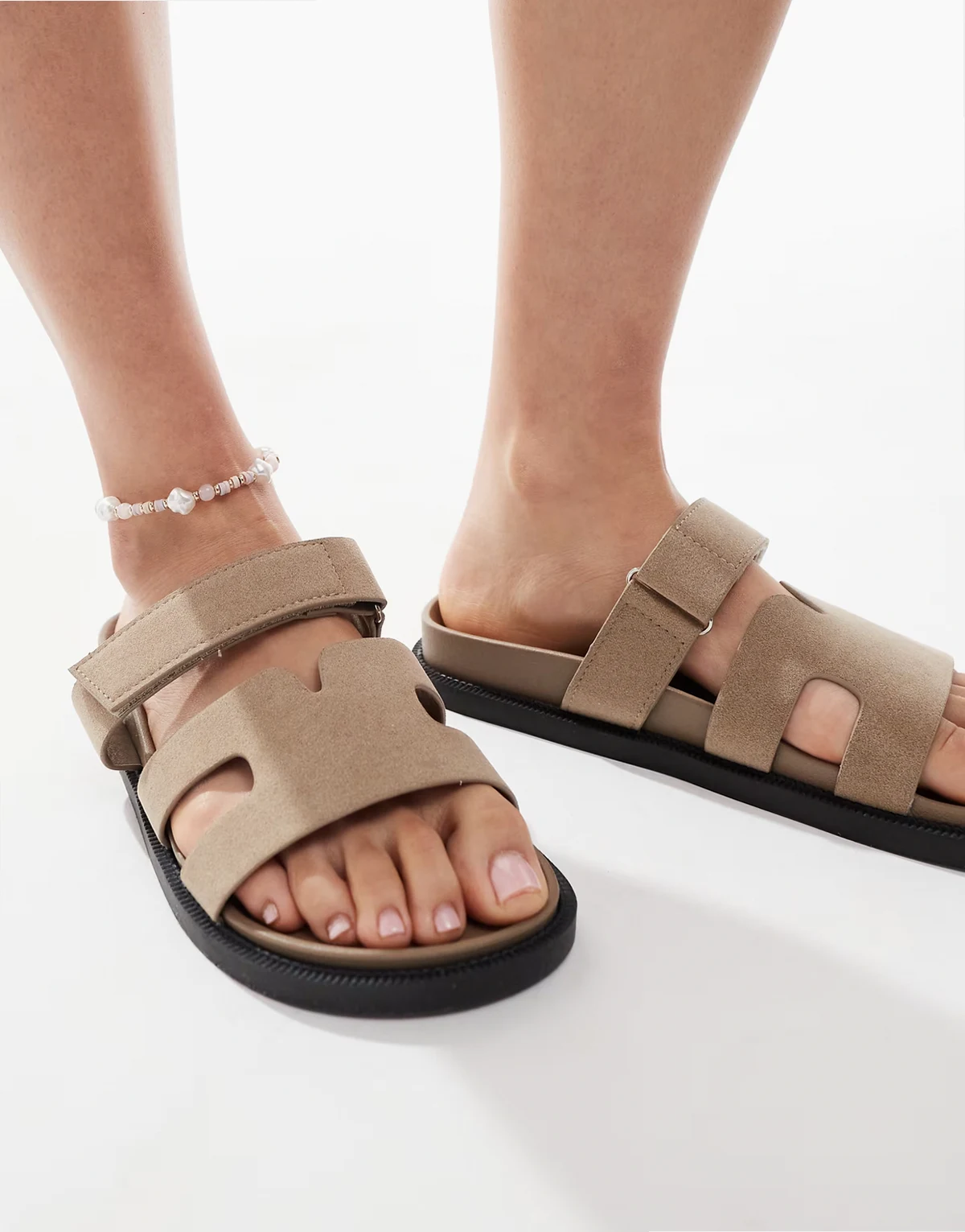 – Kidman – Sandalen in Taupe mit Riemen
