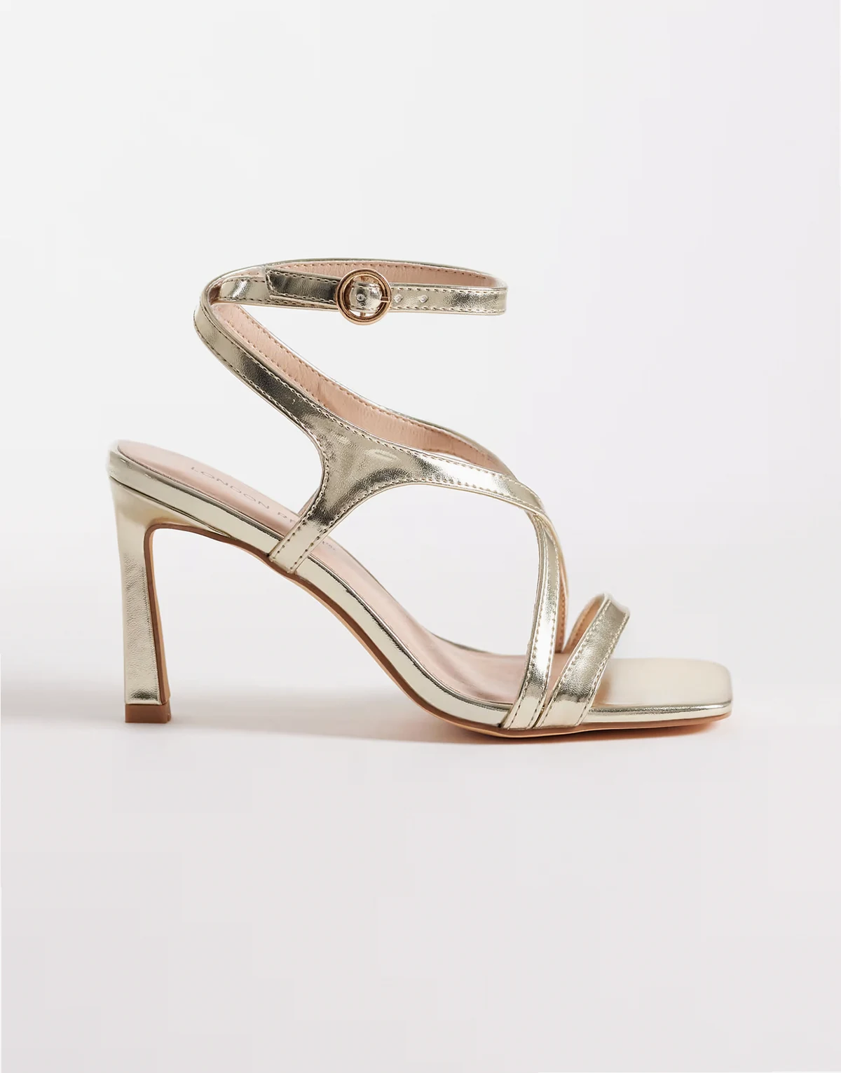 Elin heeled strappy sandals in gold