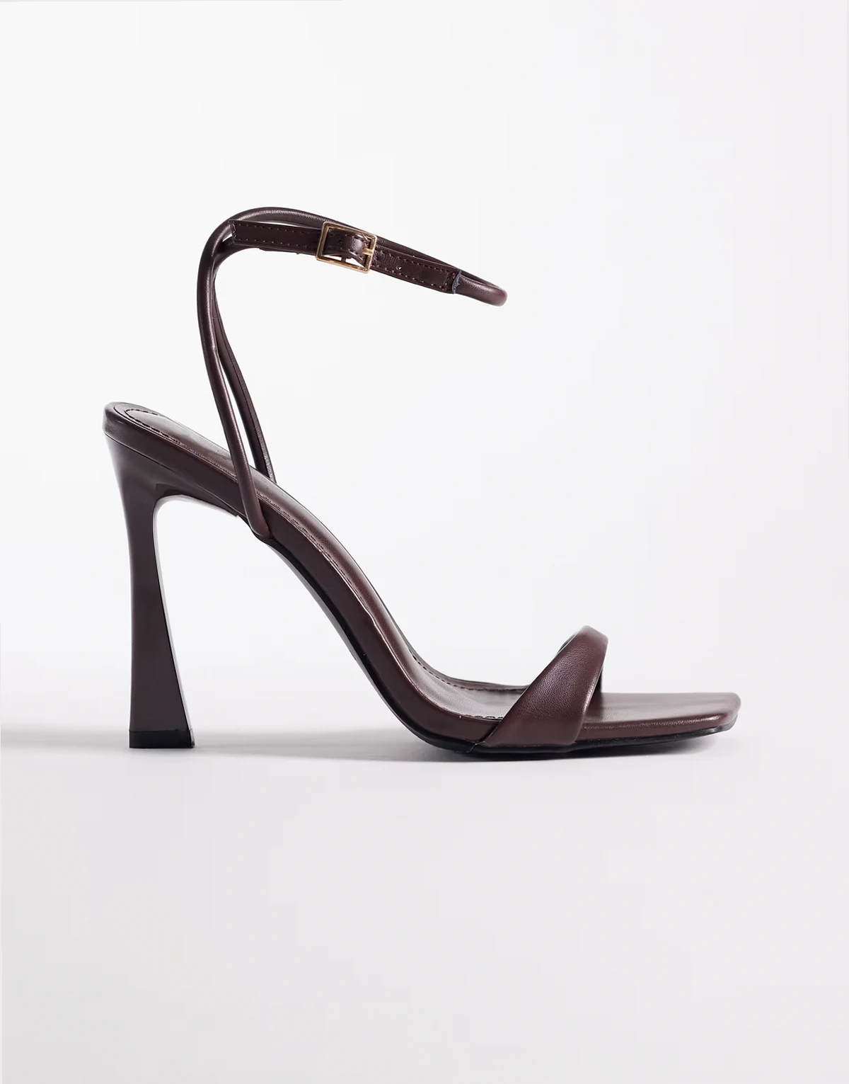 Simmi London Kareena barely there heeled sandals in chocolate