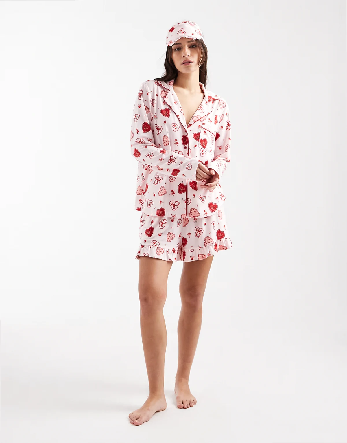 – Superweicher Pyjama mit Herzmuster