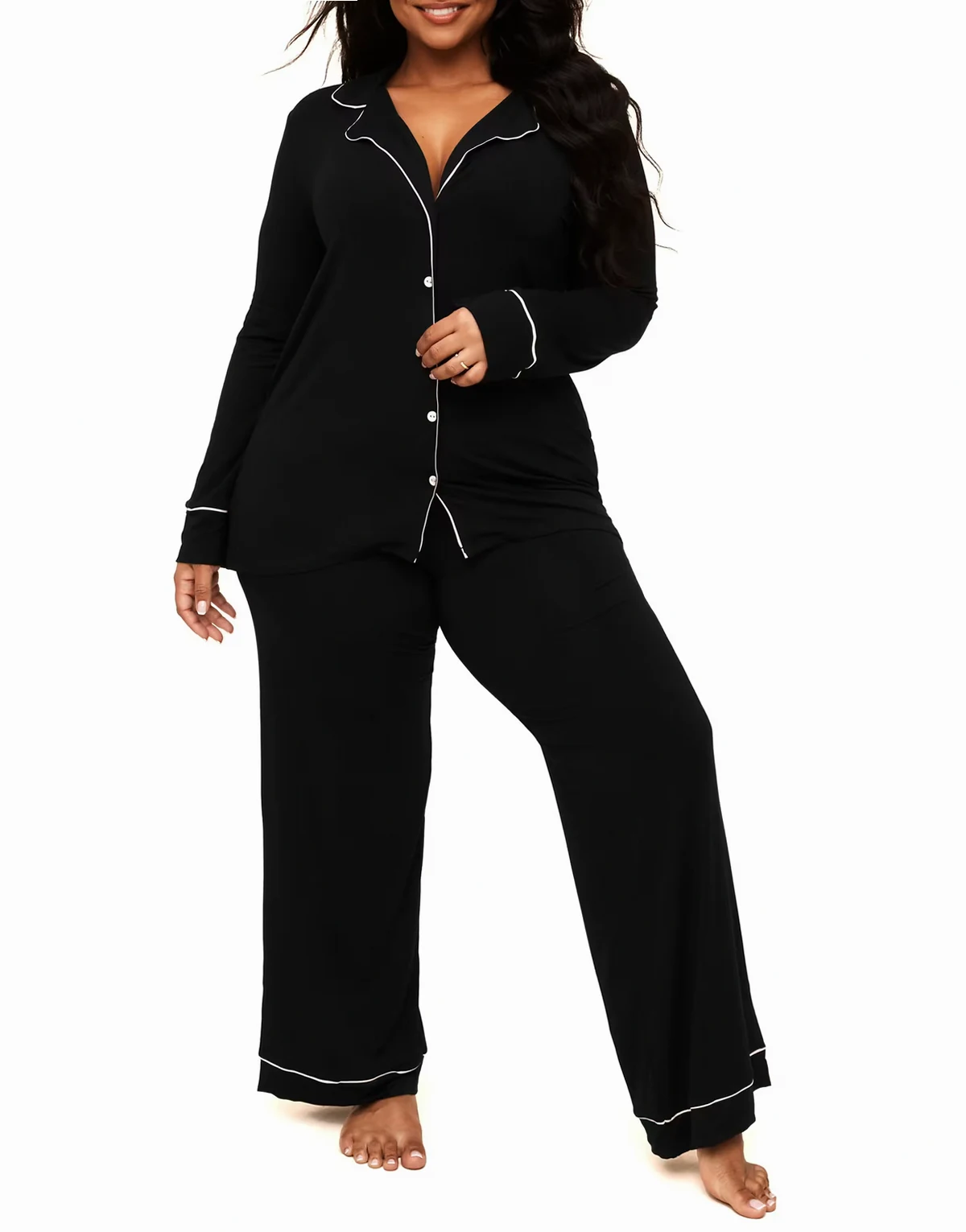 Matilda pajama set in black