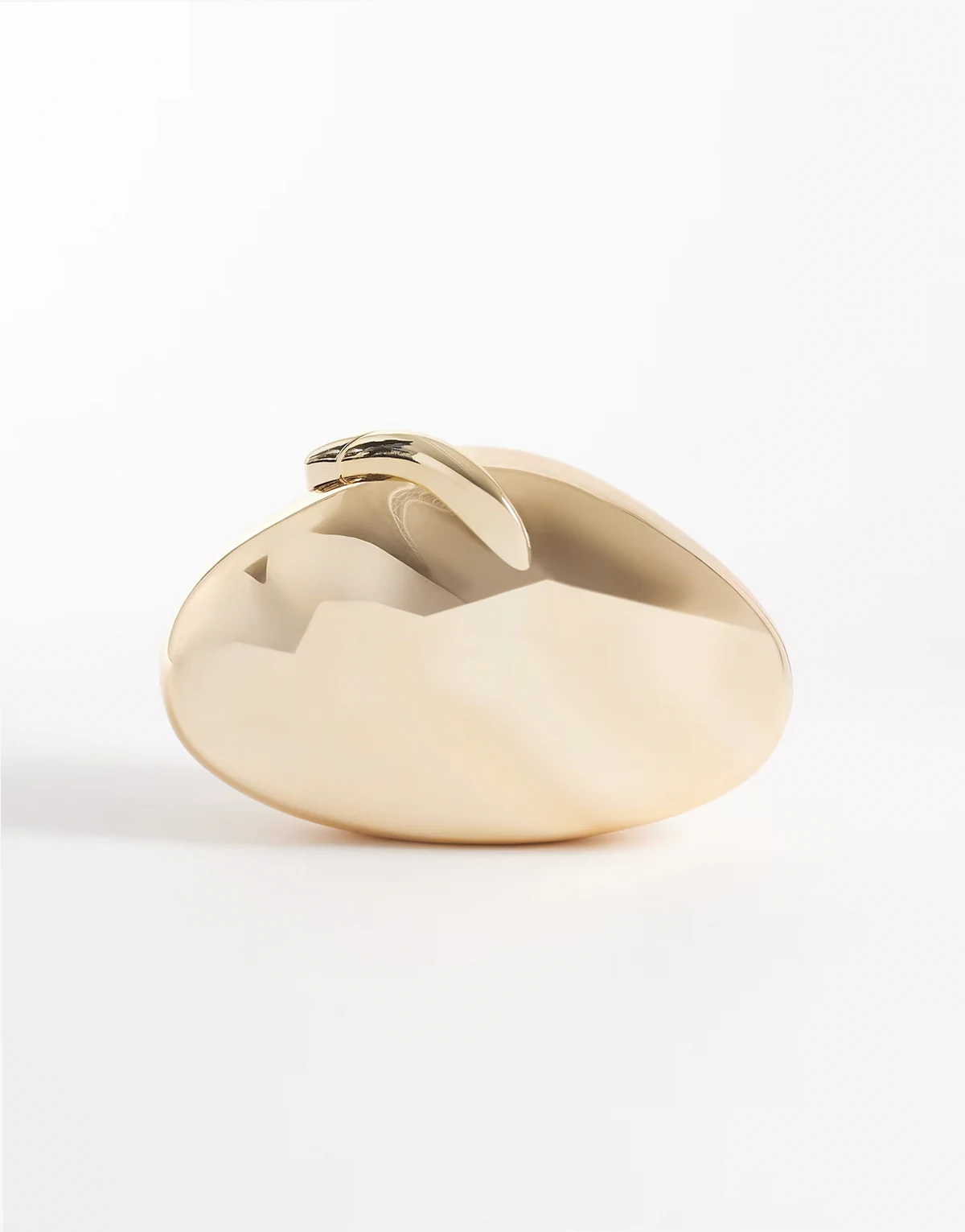 hard shell clutch purse in gold