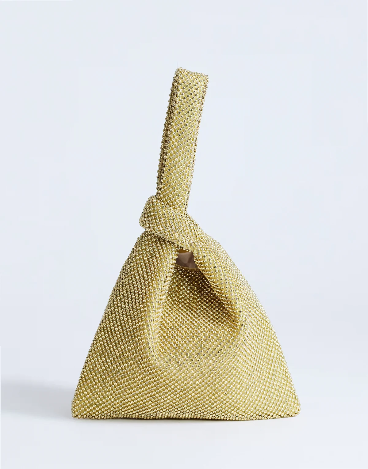 Gwyn embellished clutch purse in gold