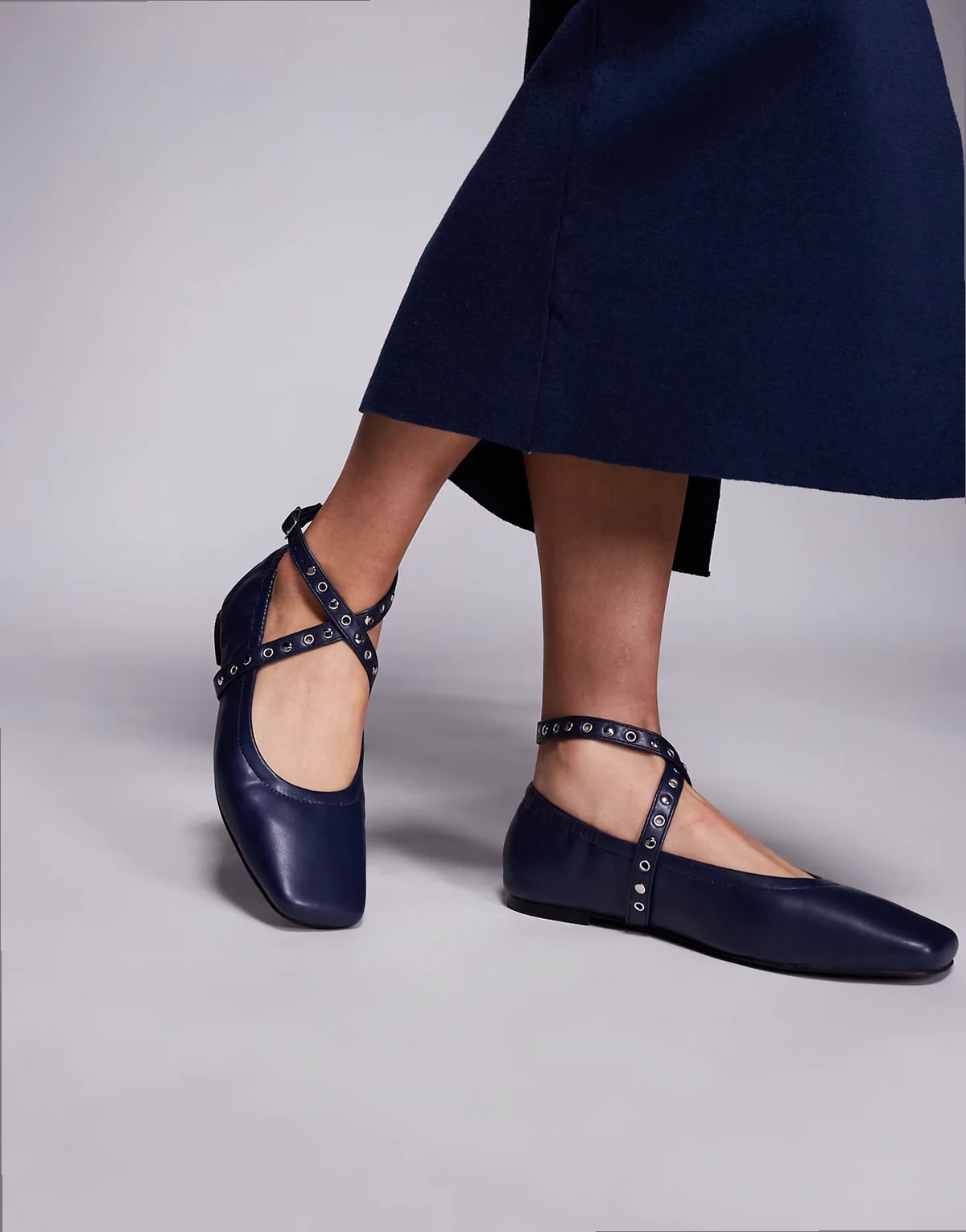 – Scotty – Granatowe balerinki