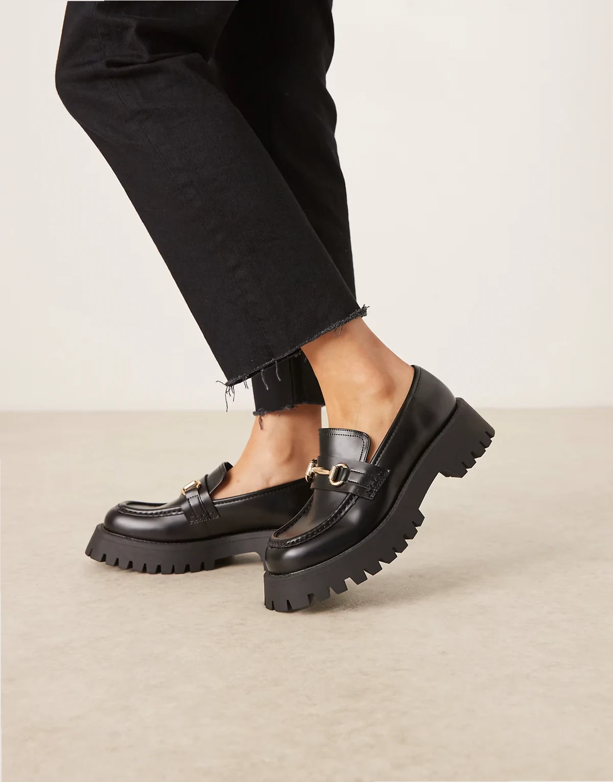 – Masterpiece – Loafer in Schwarz mit dicker Sohle