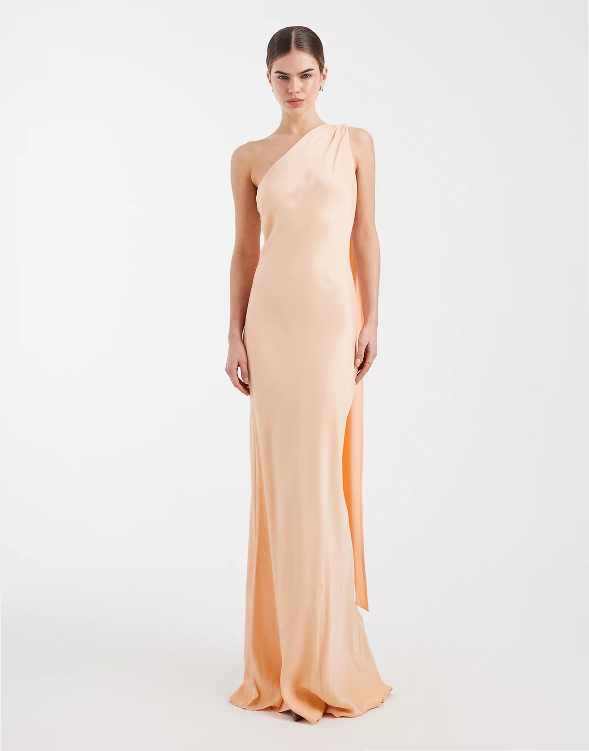 – Bridesmaid – Maxikleid in Sunset Petal mit One-Shoulder-Schalträger