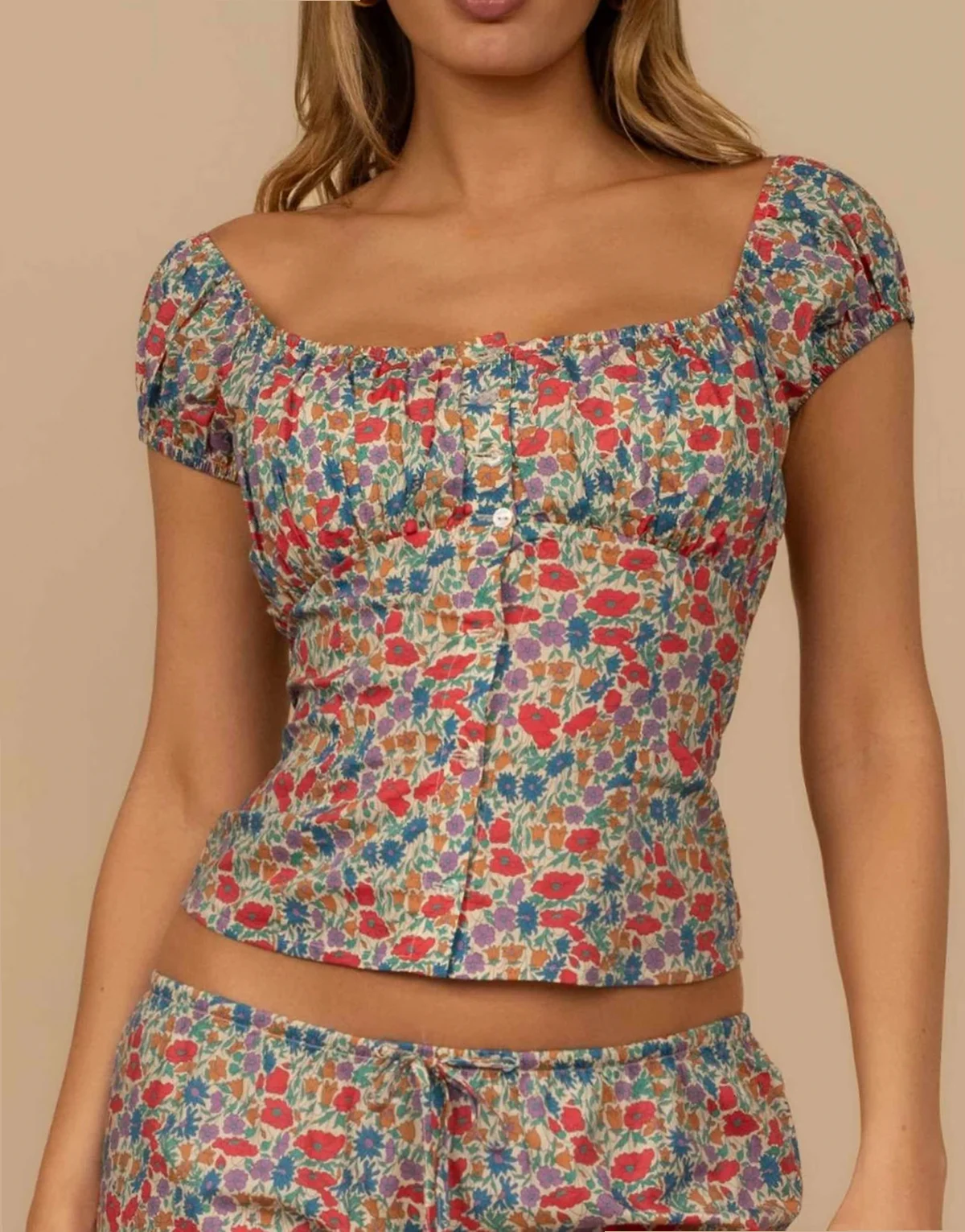 millie top in florencia floral