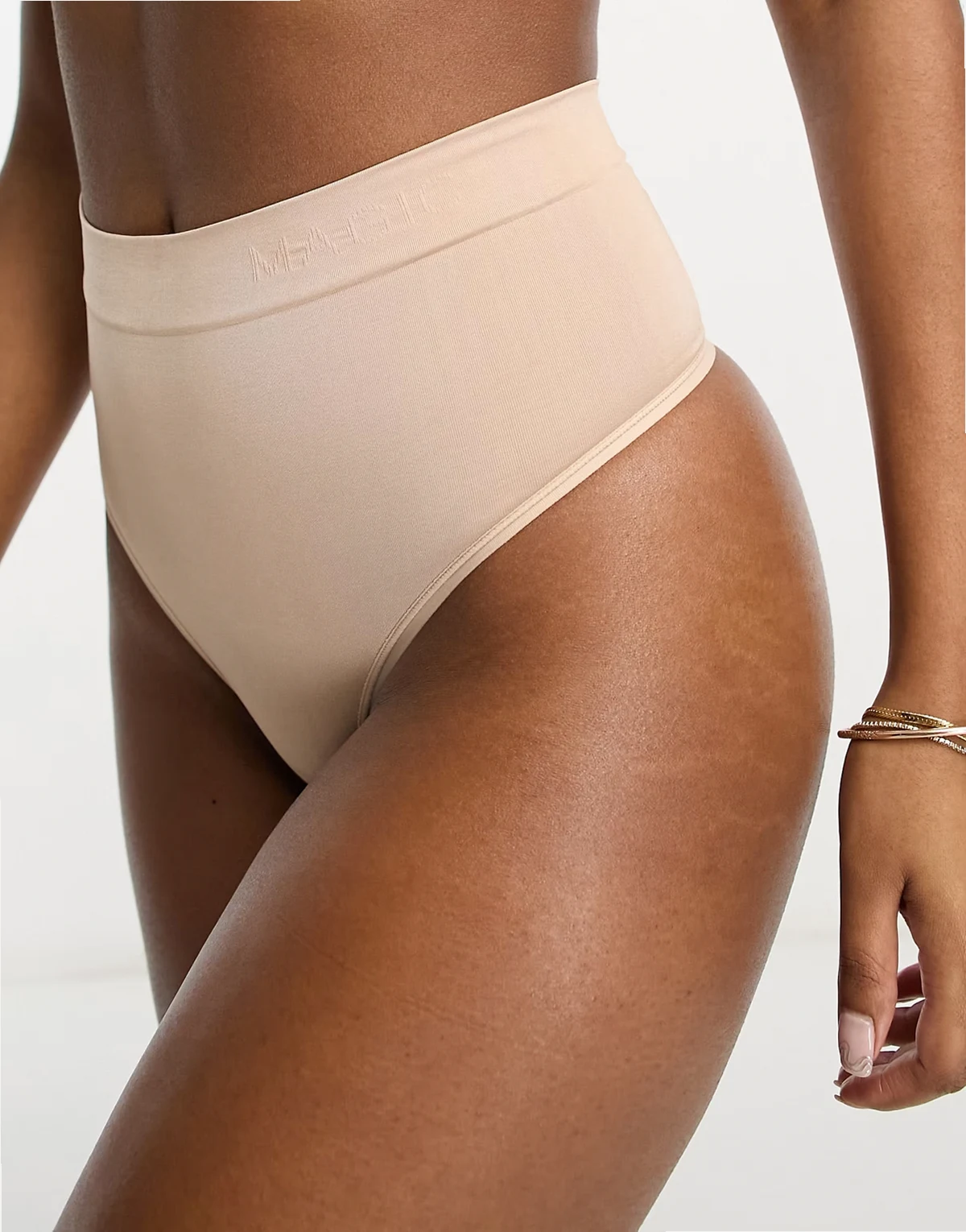Bodyfashion comfort shapewear thong with light contour shaping in cappuccino