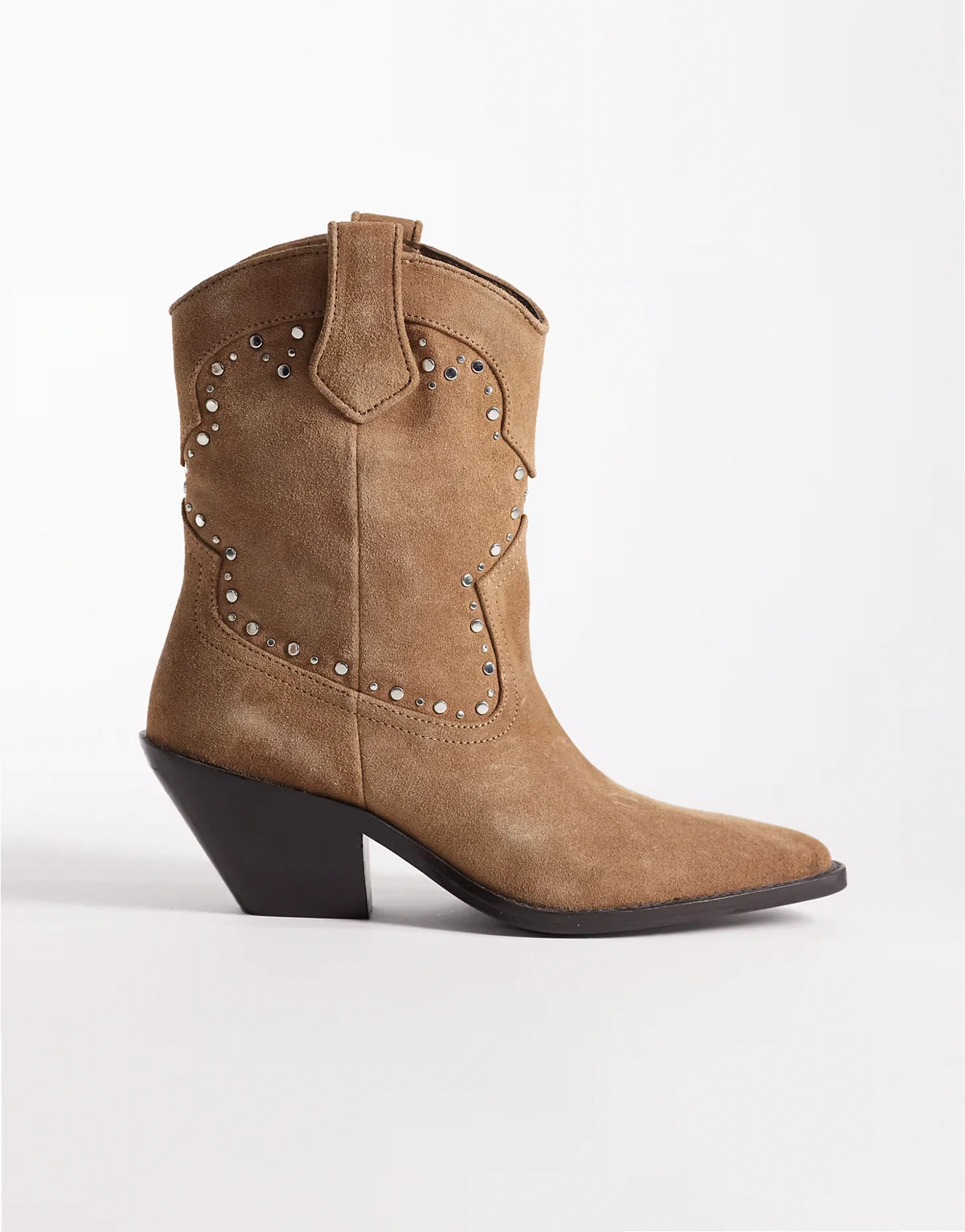 – Verzierte Westernstiefel in Braun