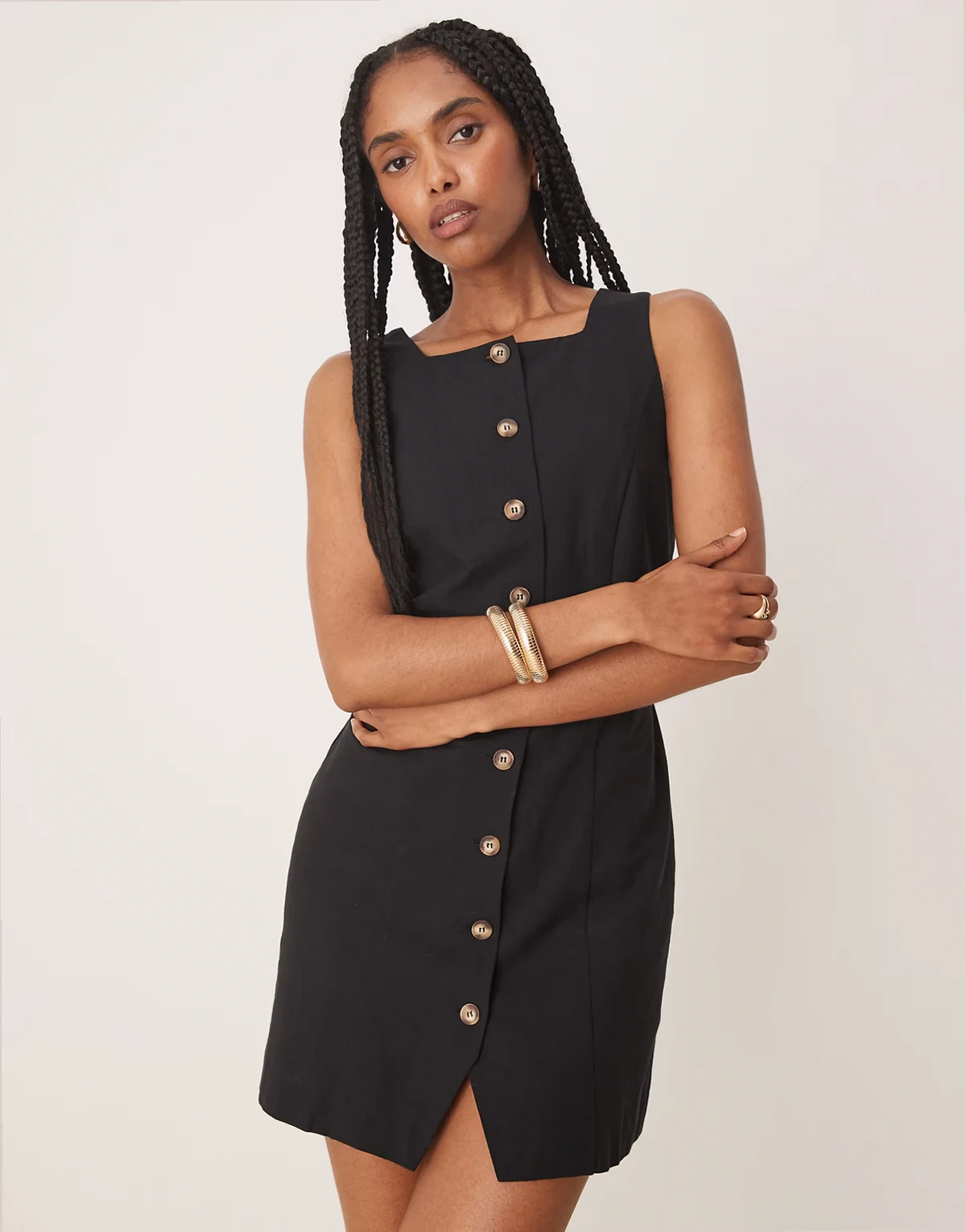 Peri mini dress in black