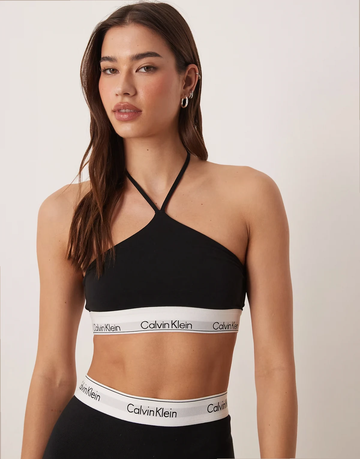 – Icon Cotton Modal – Ungefüttertes Bustier in Schwarz