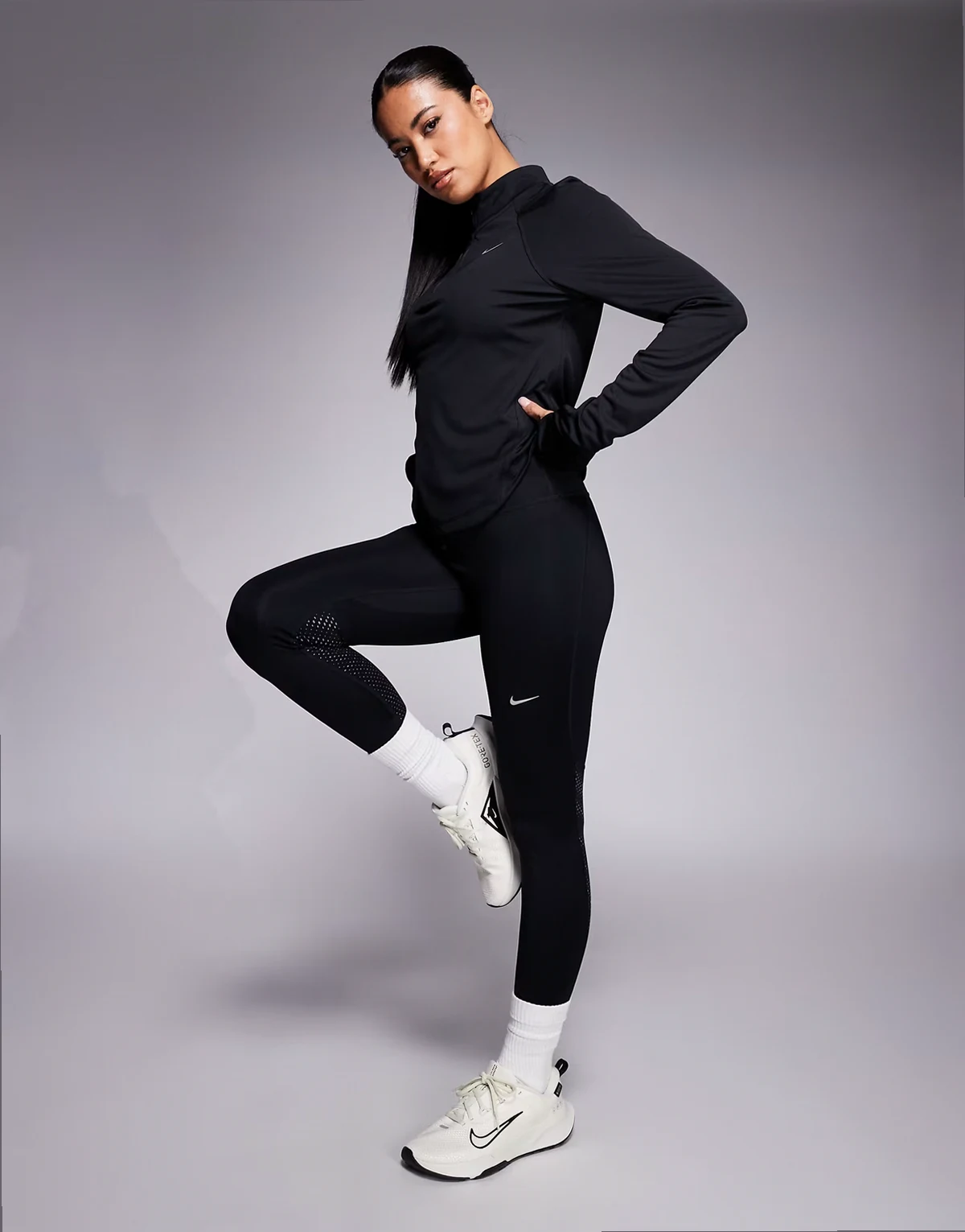 Tempo high rise leggings in black