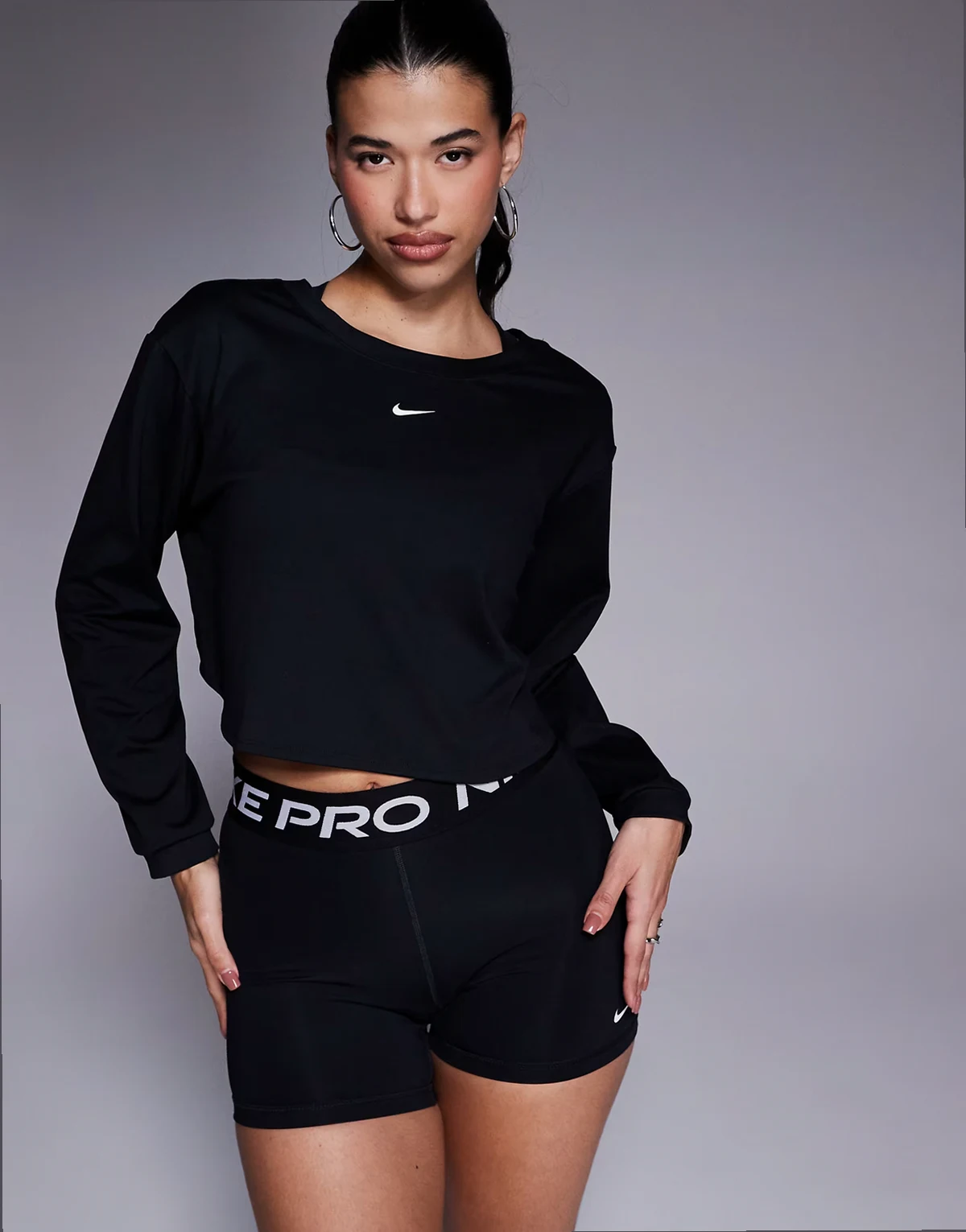 Nike One Training Dri-FIT sweatshirt in black