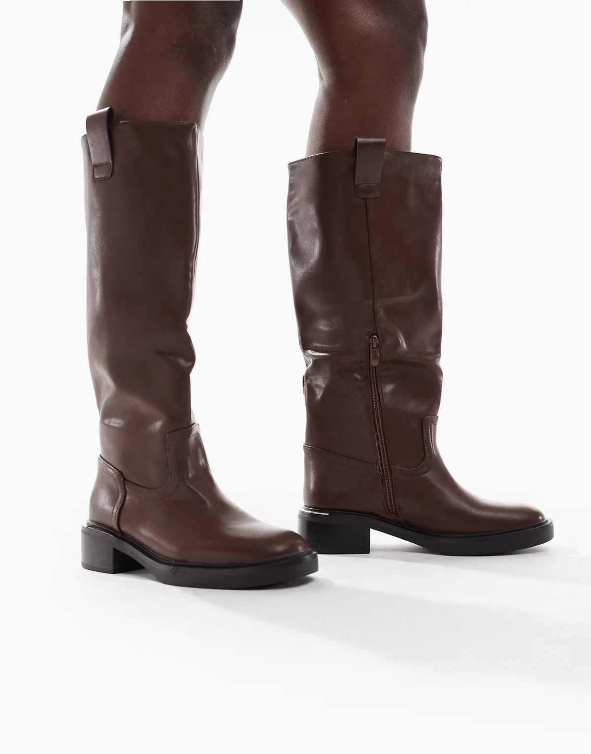 – Twix – Kniehohe Stiefel in Schokobraun