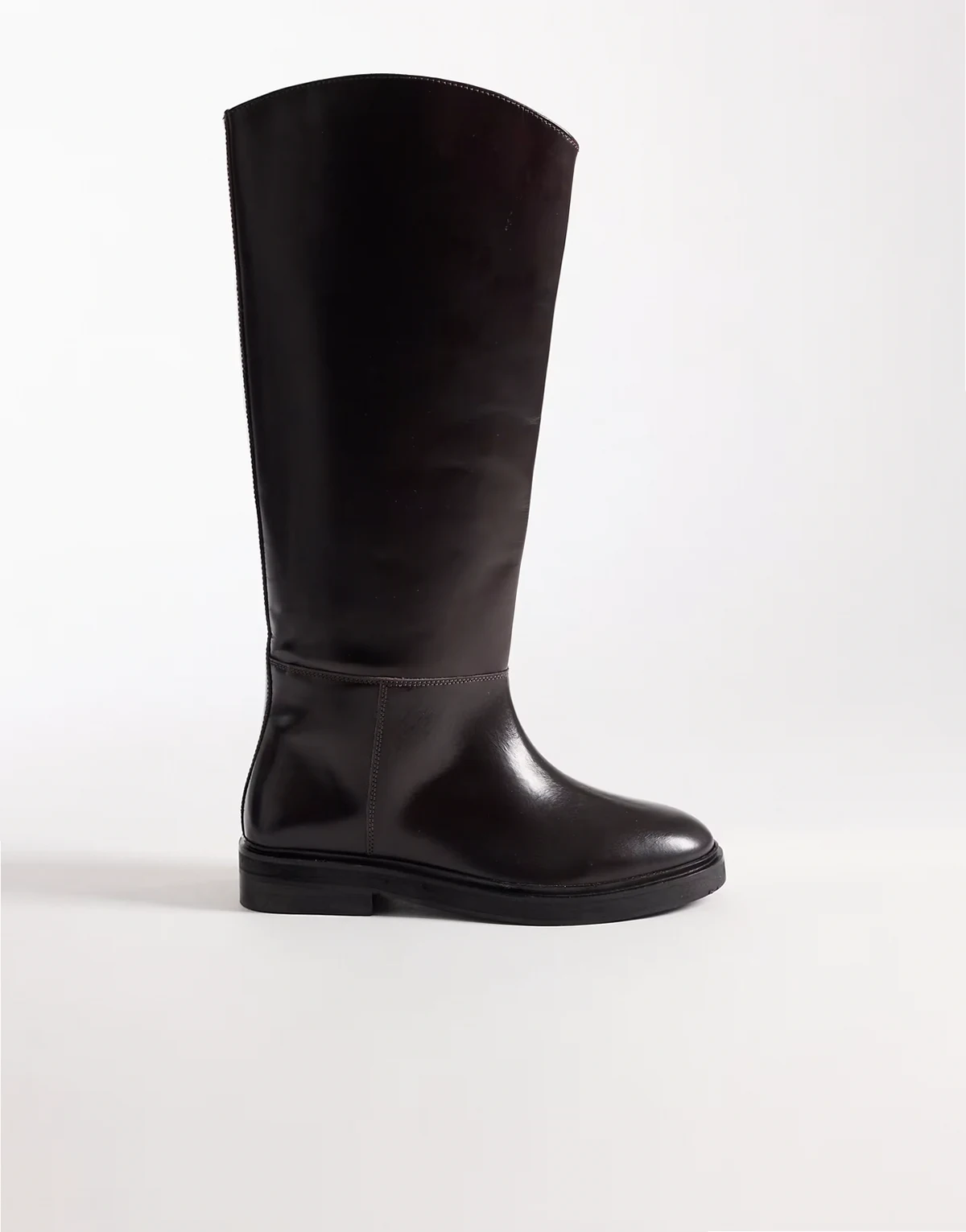 – Callahan – Leder-Reitstiefel in Burgunderrot