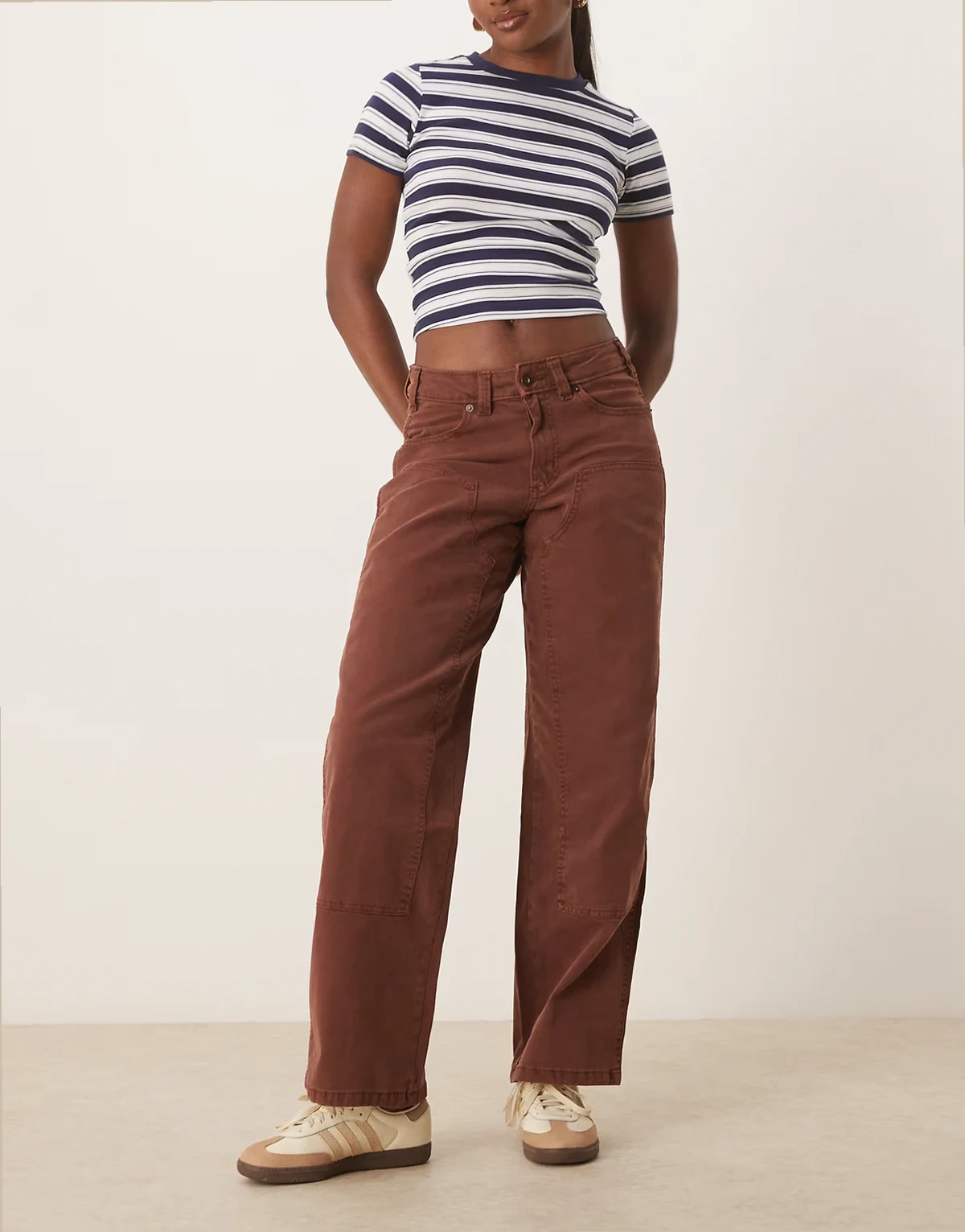 River Ranch double knee pants in brown