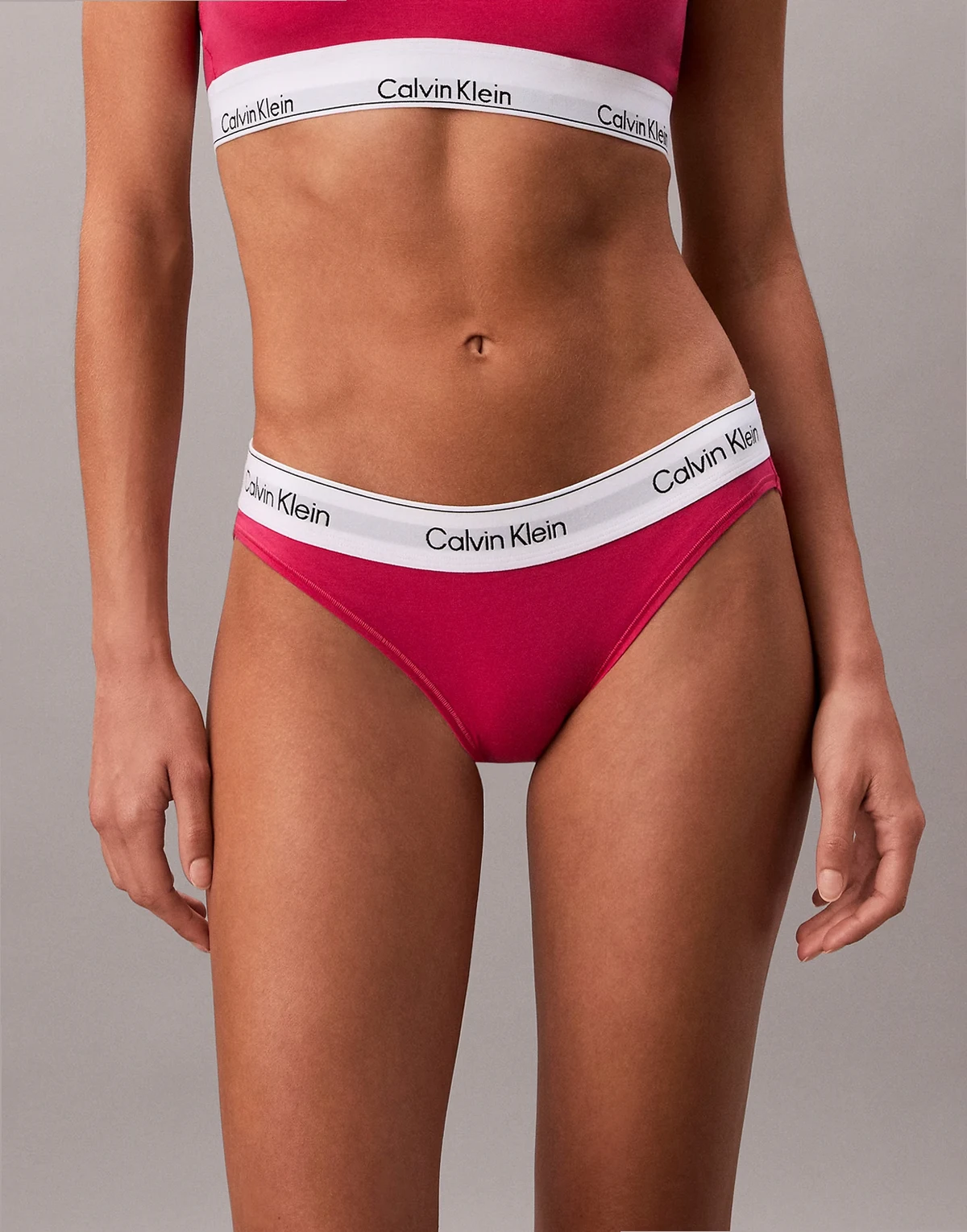 – Icon Cotton Modal – Slip in leuchtendem Pink mit Bikini-Schnitt