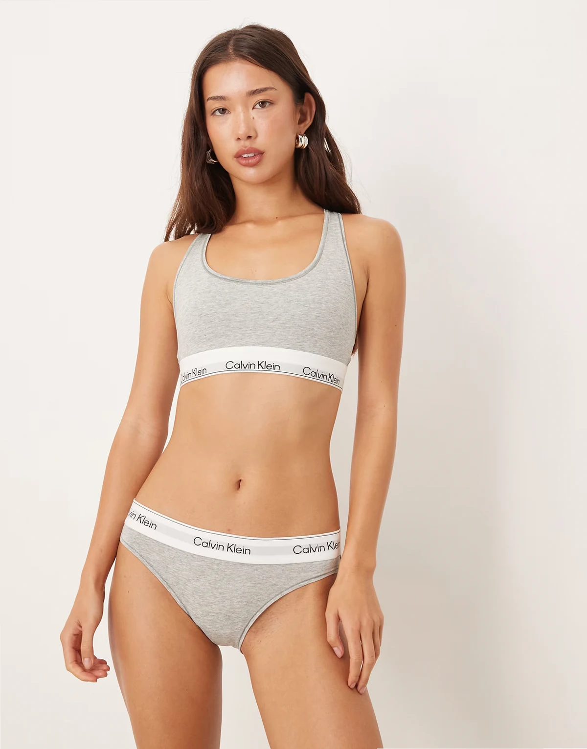 – Icon Cotton Modal – Slip in Grau mit Bikini-Schnitt
