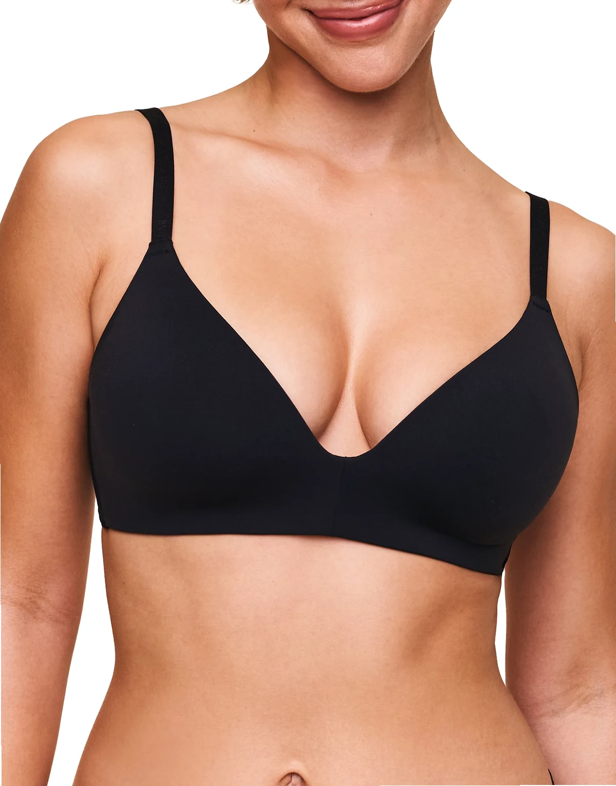 Valory contour plunge bra in black
