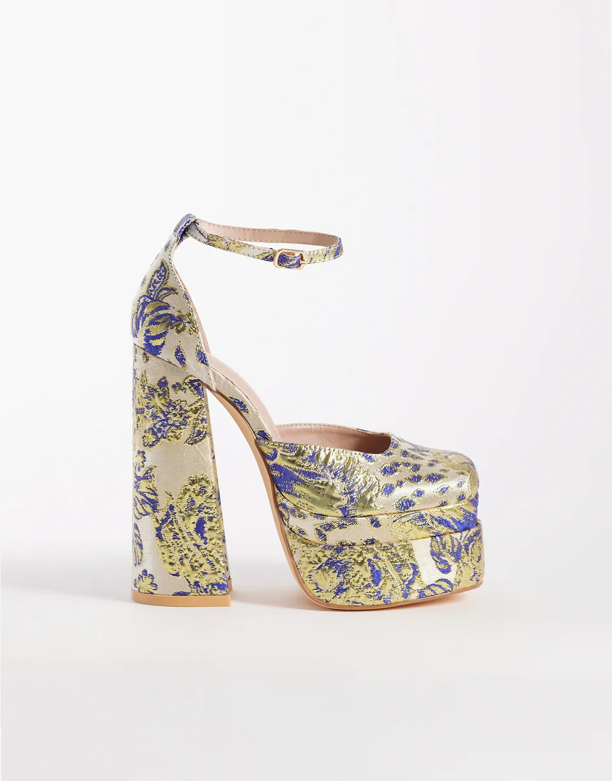 – Zipphora – Plateau-Schuhe in Gold mit Absatz