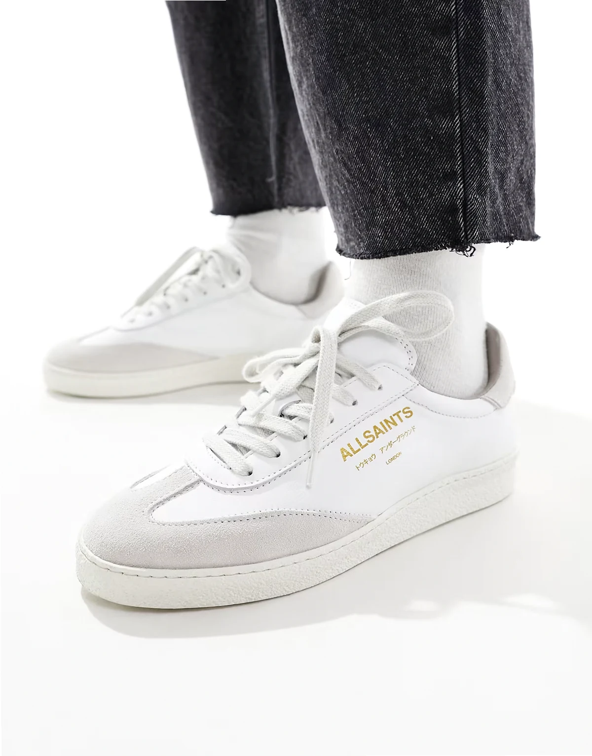 Thelma leather sneakers in white