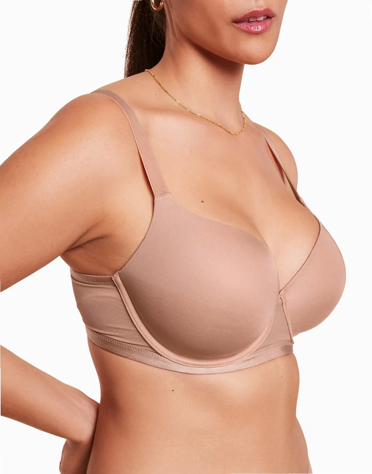 Fallon contour full coverage bra in medium beige