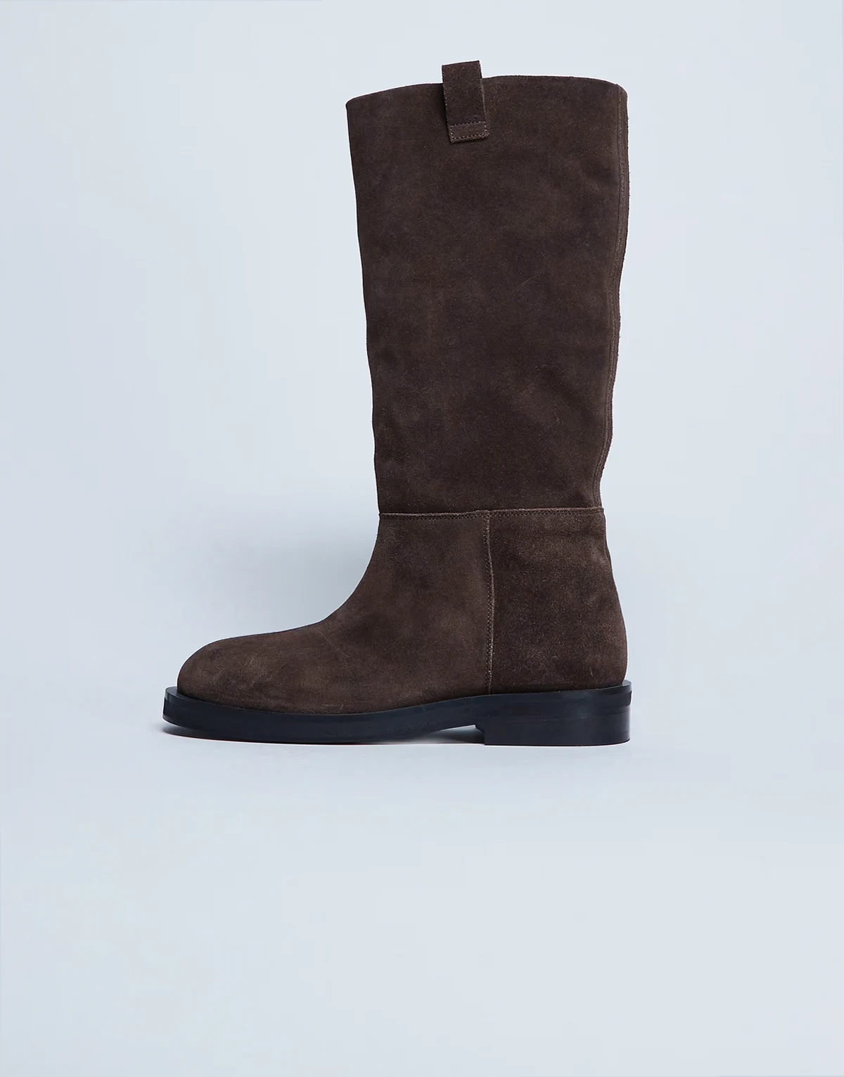 – Rory – Reitstiefel aus echtem Wildleder in Schokobraun