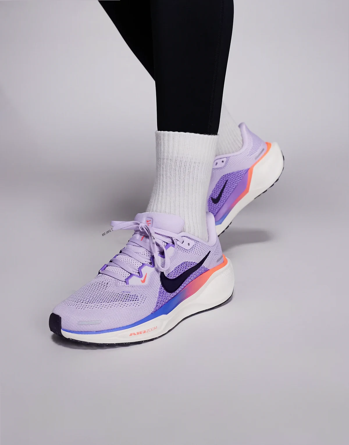 Nike Pegasus 41 sneakers in purple and pink