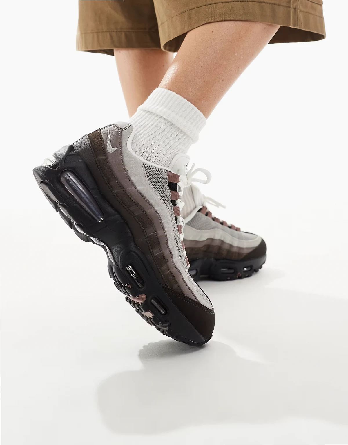 Air Max 95 sneakers in brown & gray