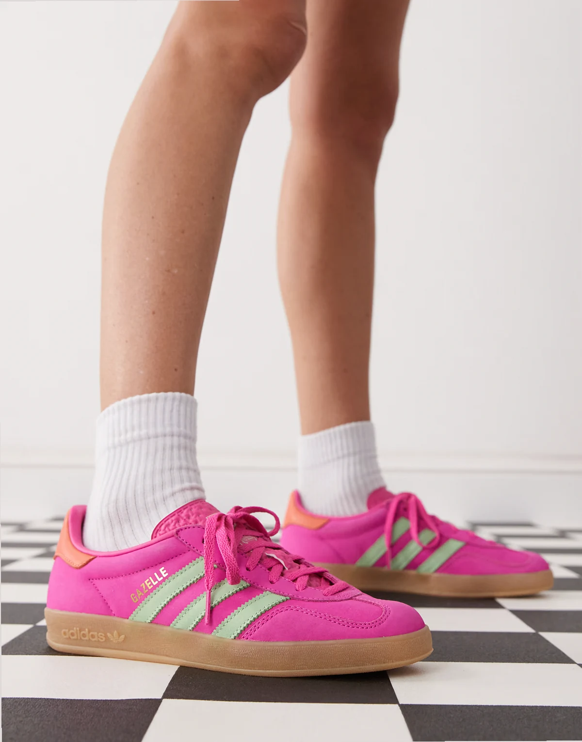 Gazelle Indoor sneakers in purple and teal