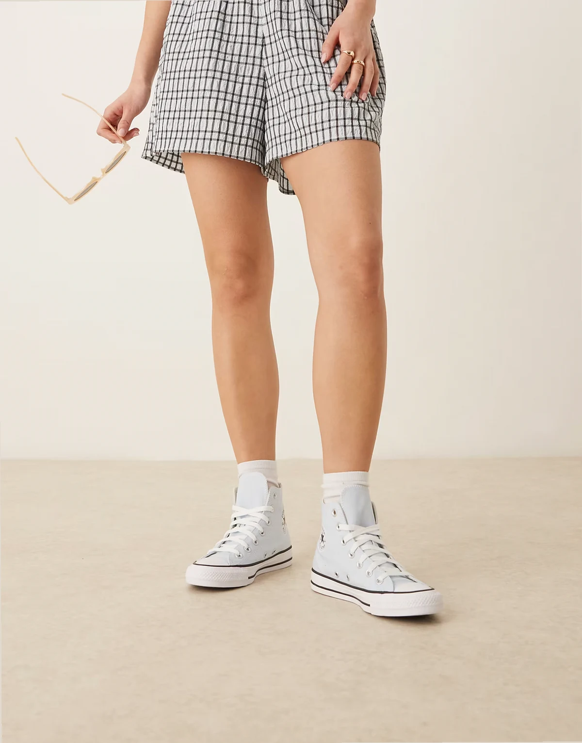 Chuck Taylor HI All Star sneaker in light blue
