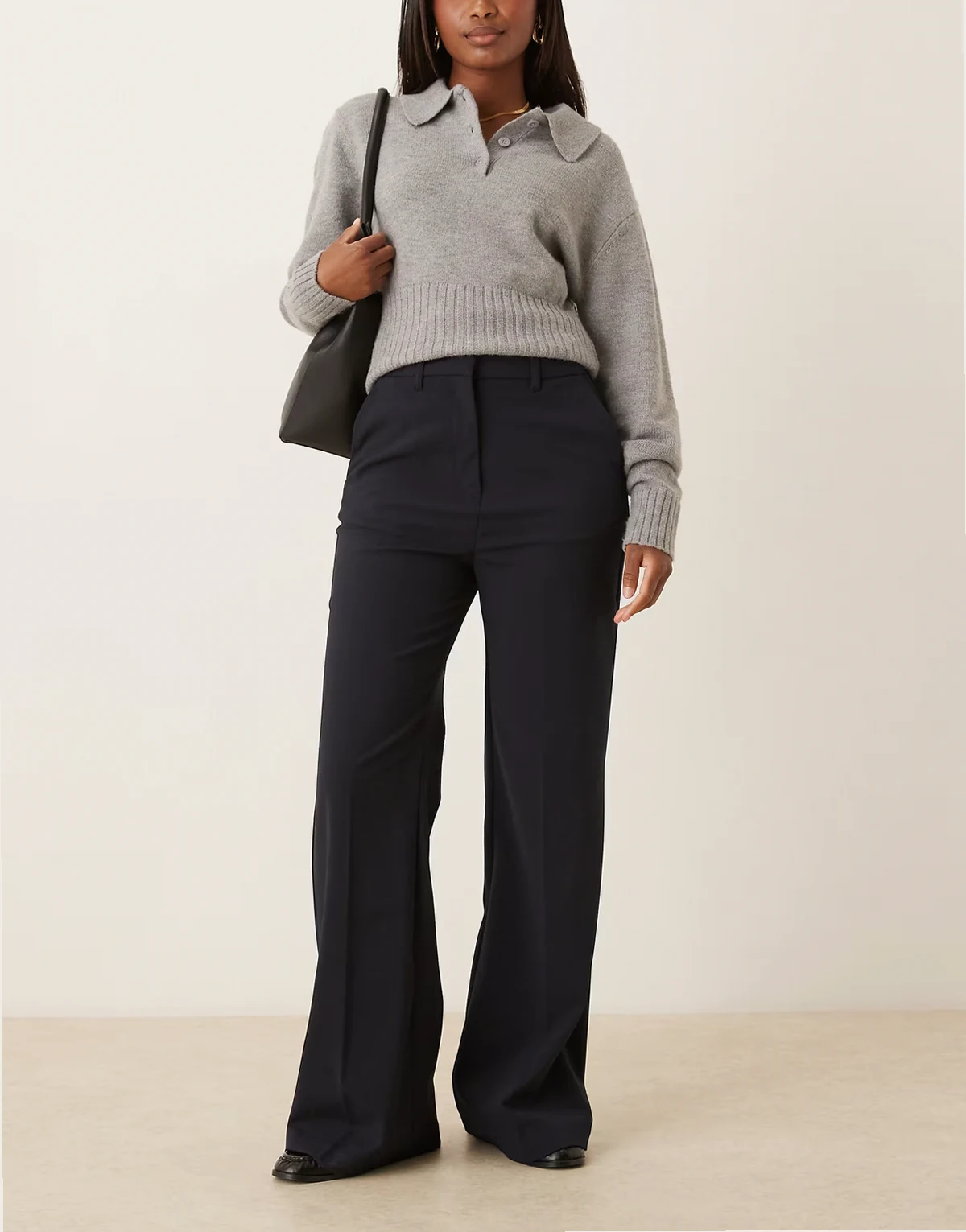 – Snatch – Elegante Schlaghose in Marineblau