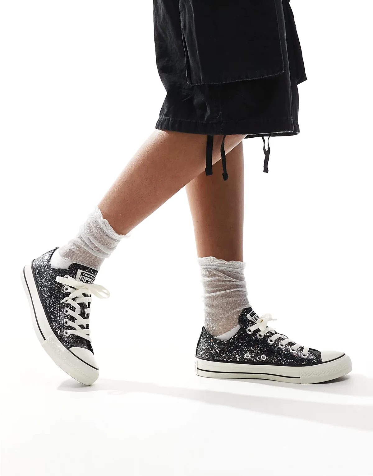 Chuck Taylor All Star Glitter sneaker in black