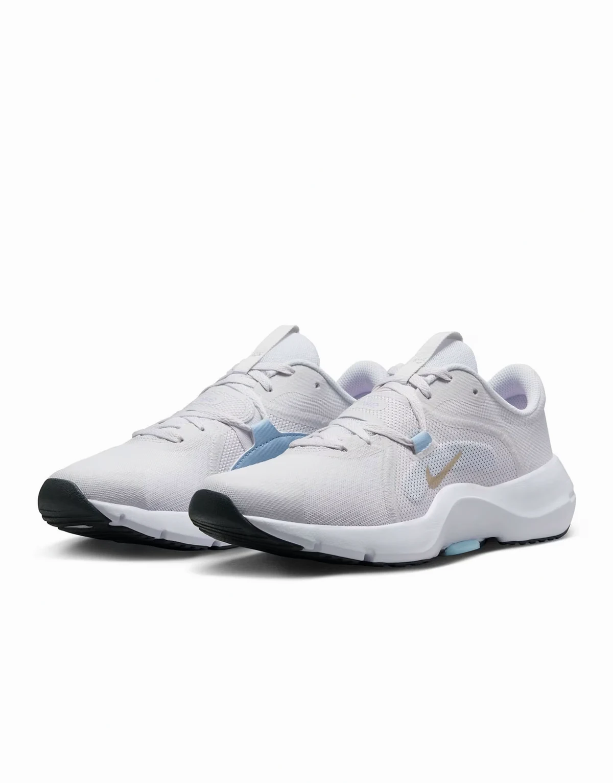 In-Season 13 sneakers in white, light blue and gold
