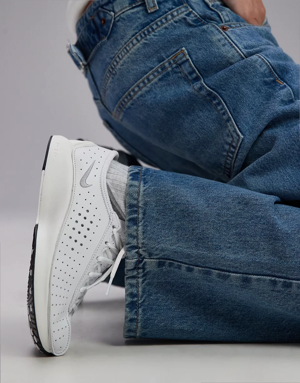 Air Superfly sneakers in off white