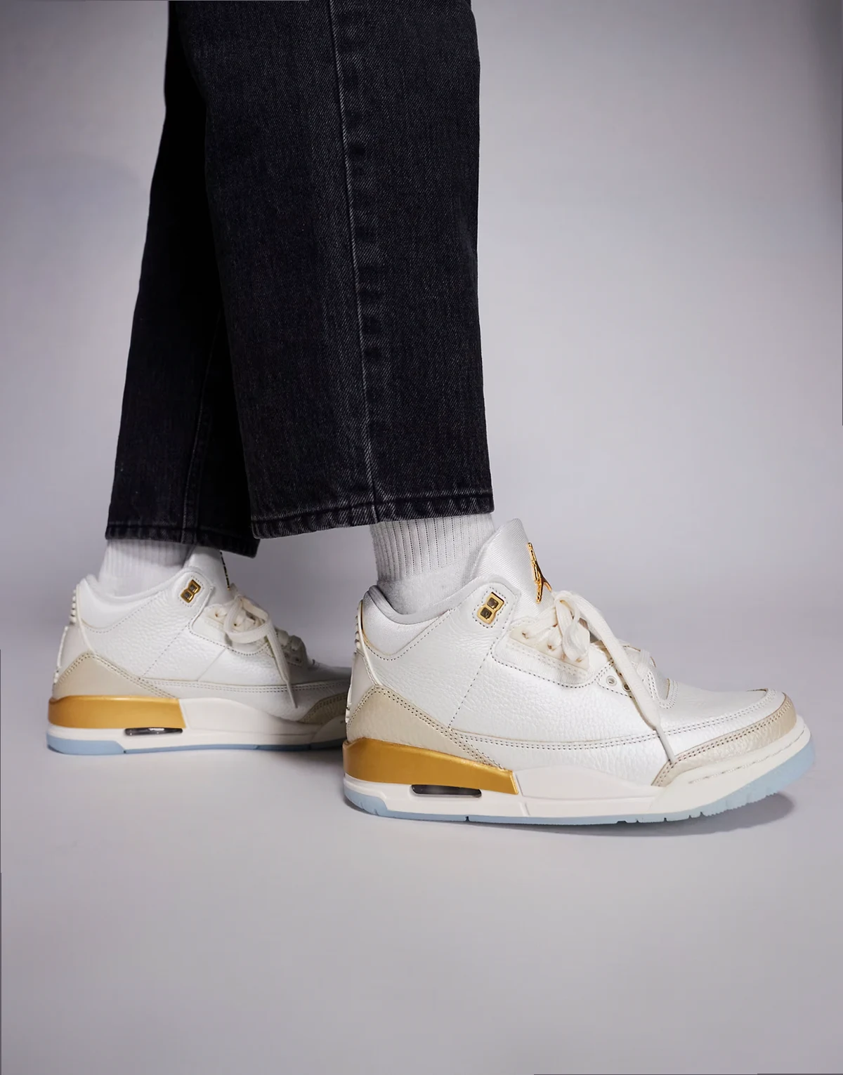 Nike Air Jordan 3 Retro sneakers in off white and beige