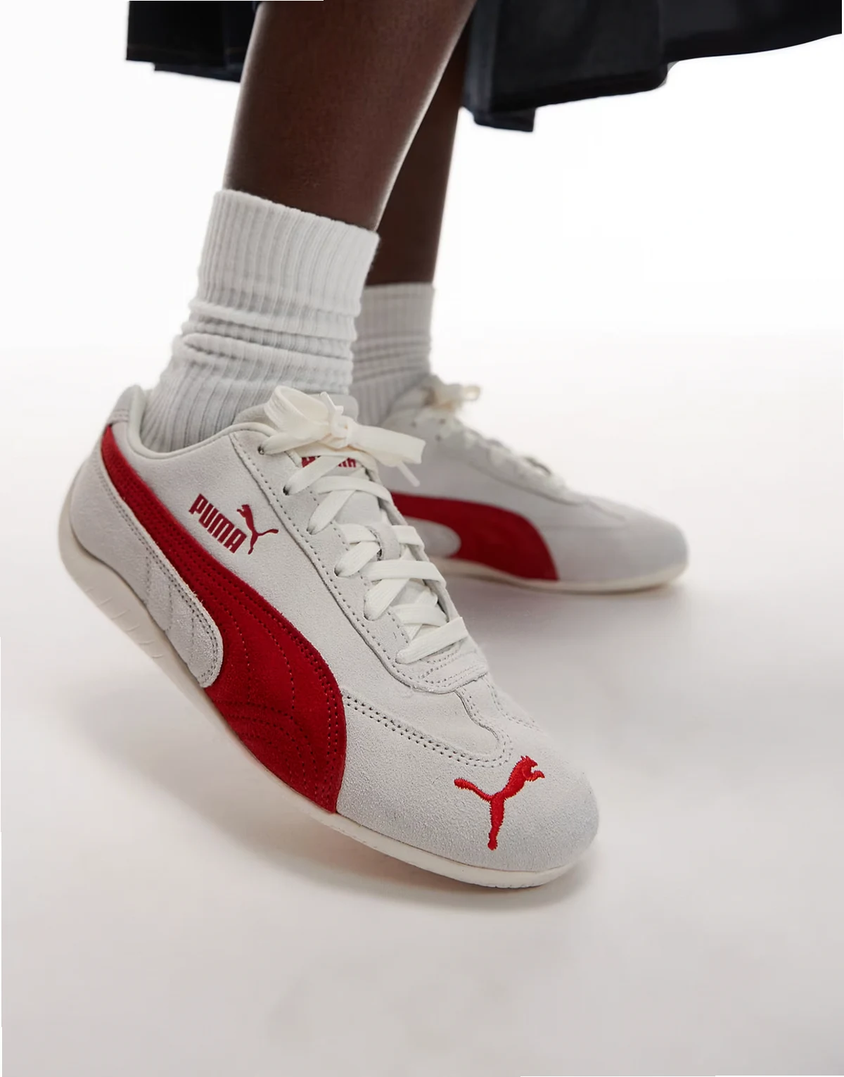 Speedcat OG sneakers in white and red