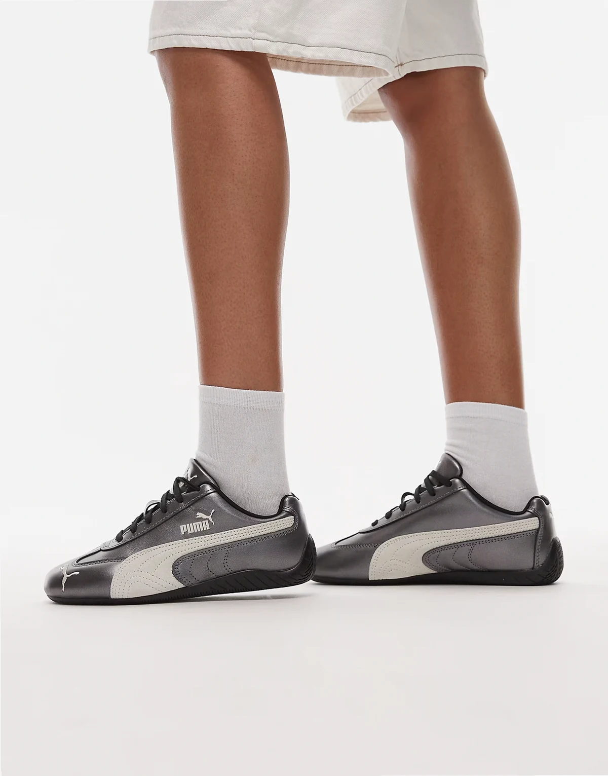 Speedcat sneakers in metallic black