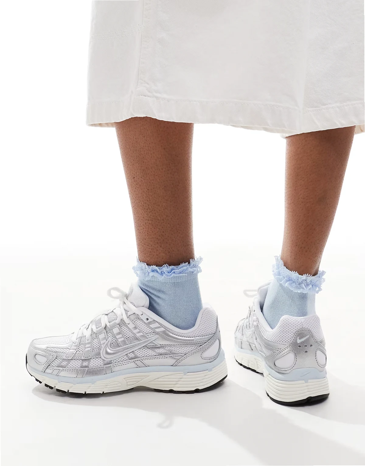 P-6000 sneakers in white, gray and blue