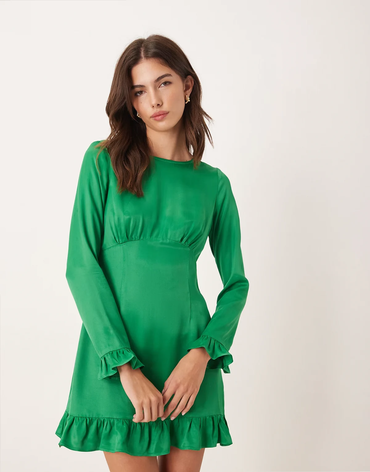 – Bella – Zielona sukienka mini