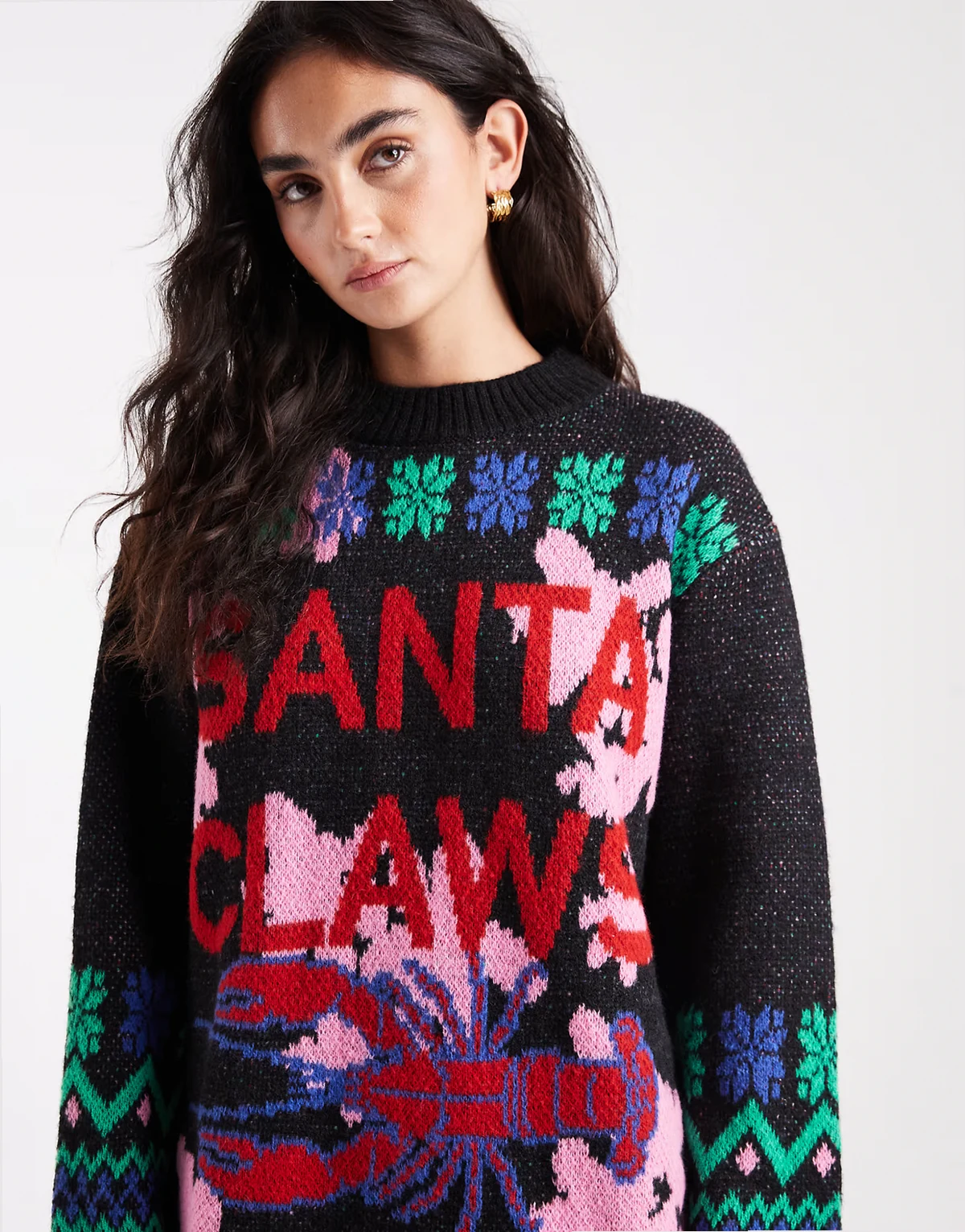 – Sweter z motywem „Santa Claws“