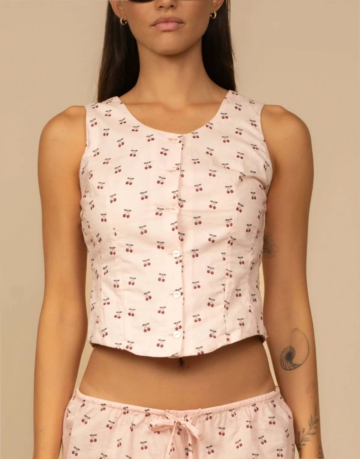 jane tank in cherries
