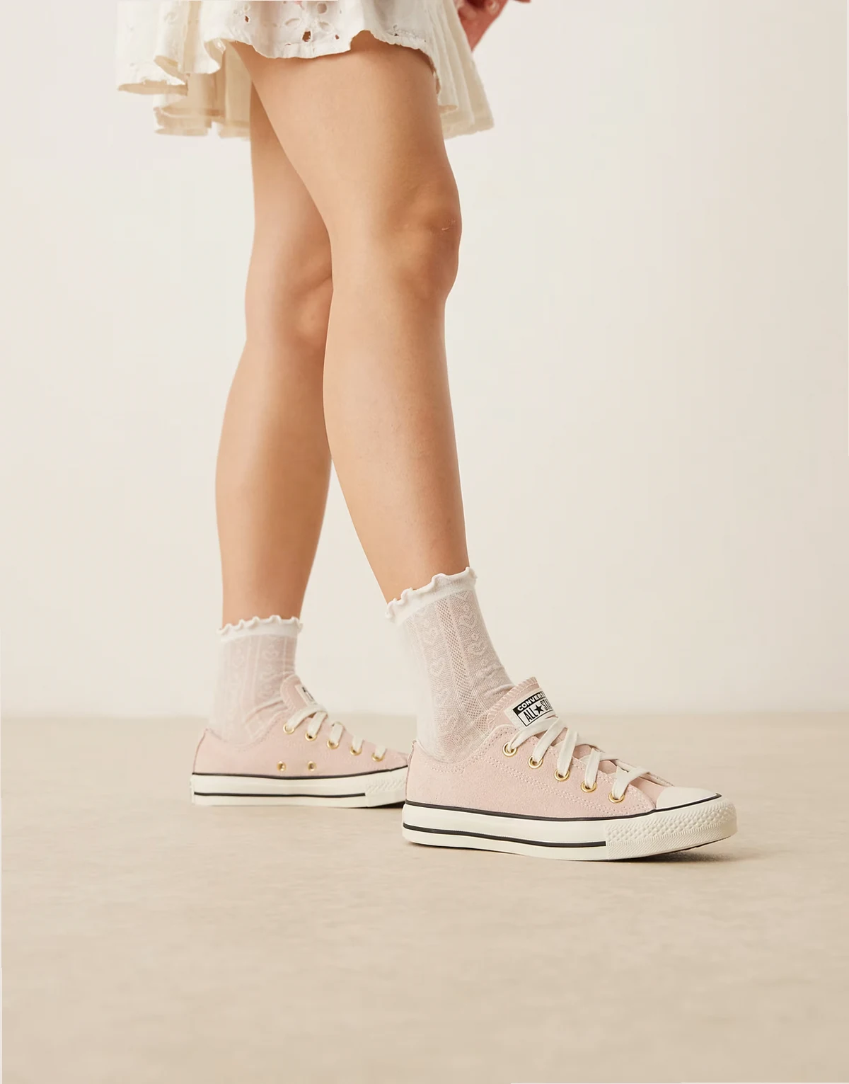 Chuck Taylor All Star Ox Suede sneakers in light pink