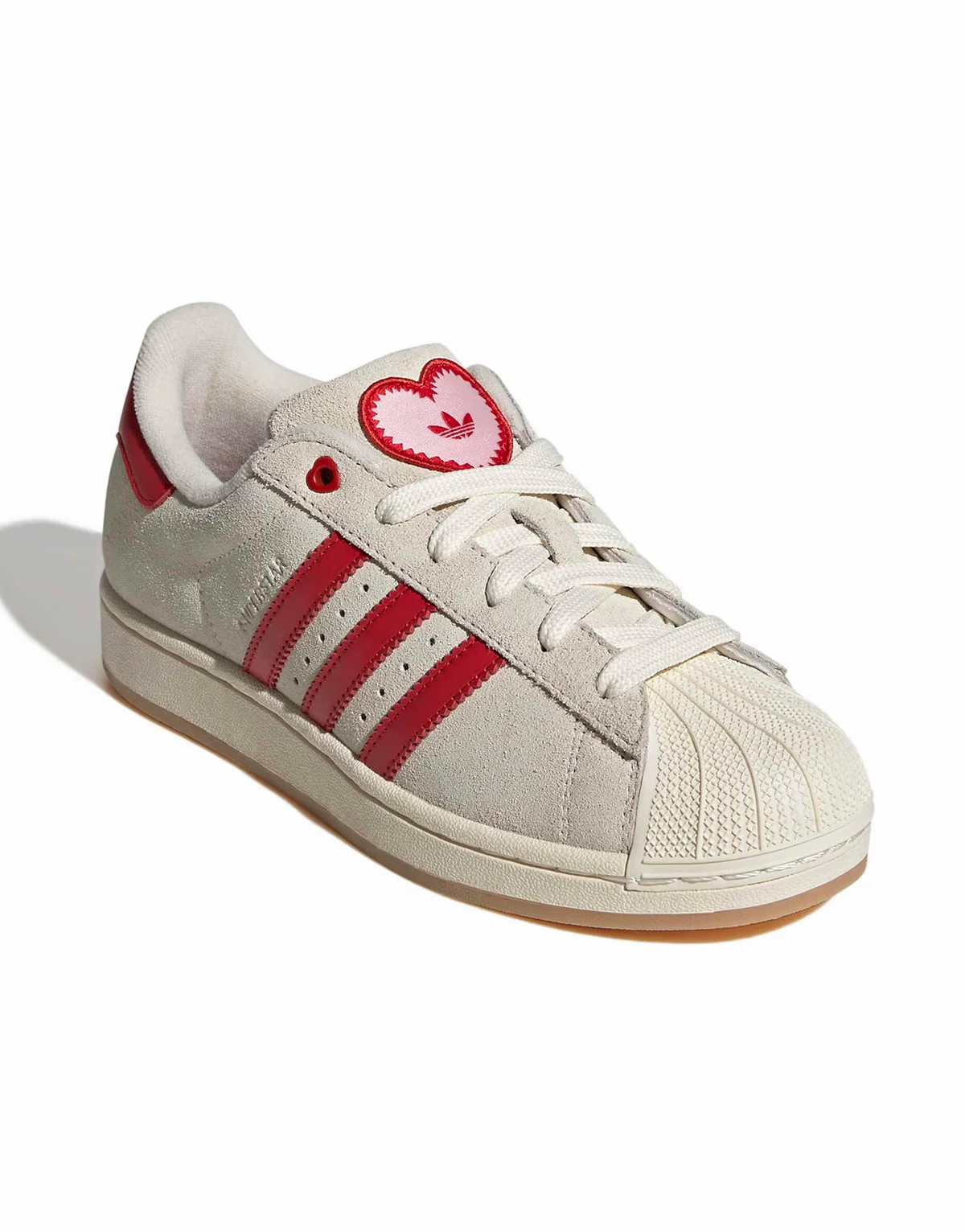 Superstar II sneakers in white and red