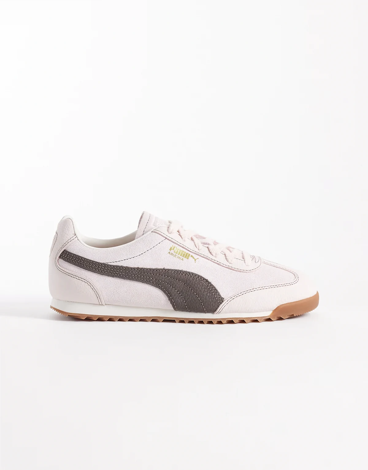 Palermo sneakers in green with gum sole and lace detail