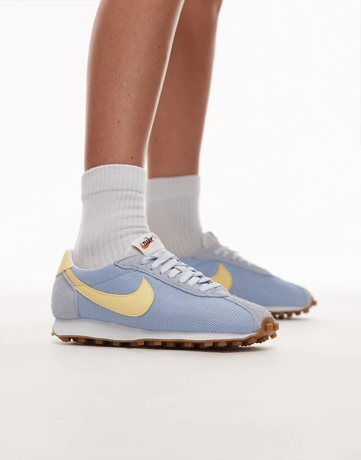 LD-1000 sneakers in light blue and yellow
