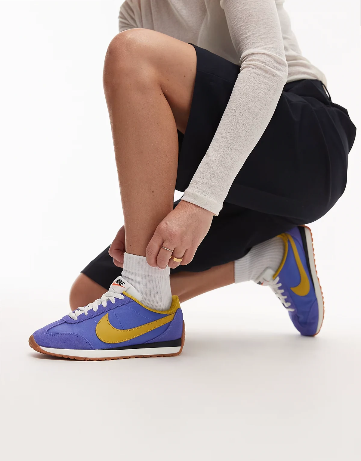 Pacific sneakers in blue and yellow