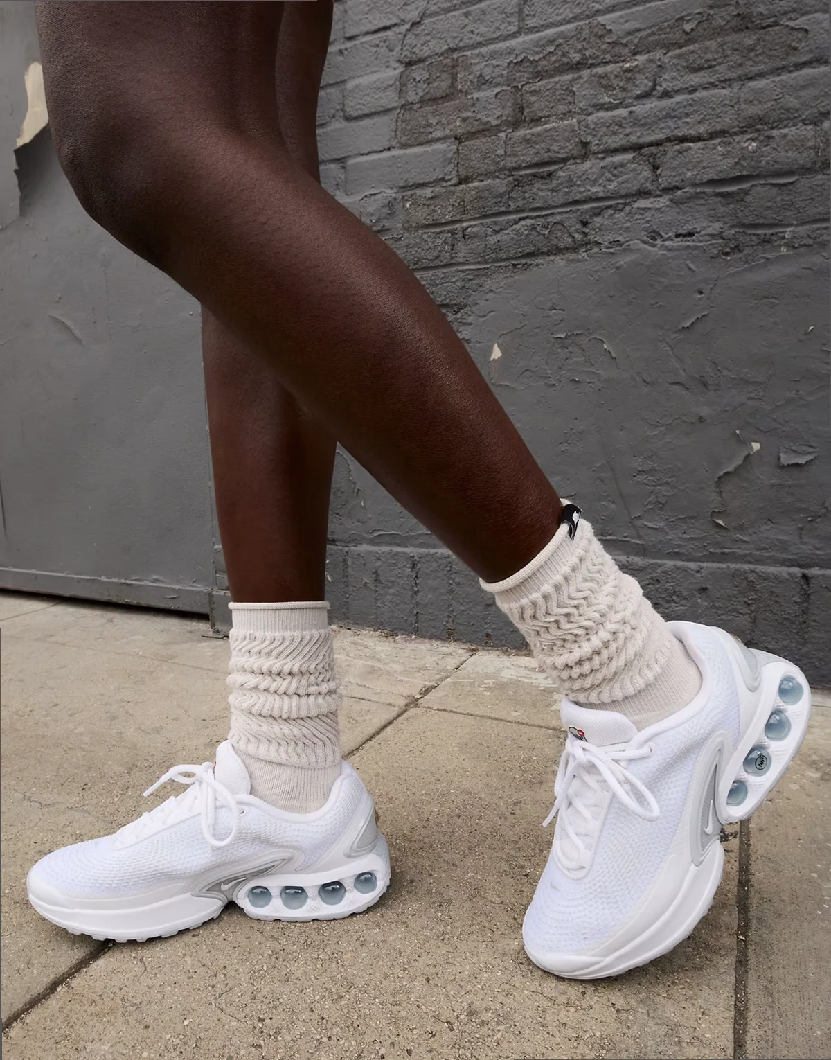 Air Max DN sneakers in white and silver
